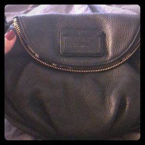 Marc by Marc Black Leather Shoulder/Crossbody Bag